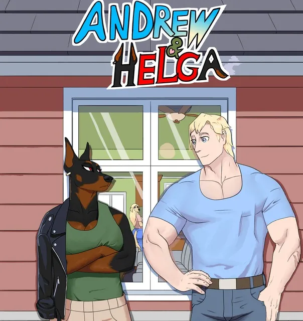 Andrew & Helga (a furry x human comic)